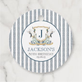 ダックパーティー好意ラベル、マラードメッセージカード、 フェイバータグ (裏面)