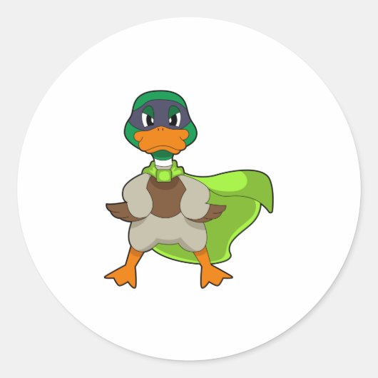 ダックヒーローケープ ラウンドシール (正面)