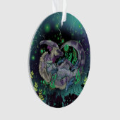 ダックビル恐竜アート オーナメント (正面)