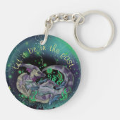 ダックビル恐竜アート キーホルダー (裏面)