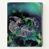 ダックビル恐竜アート ノートブック (裏面)