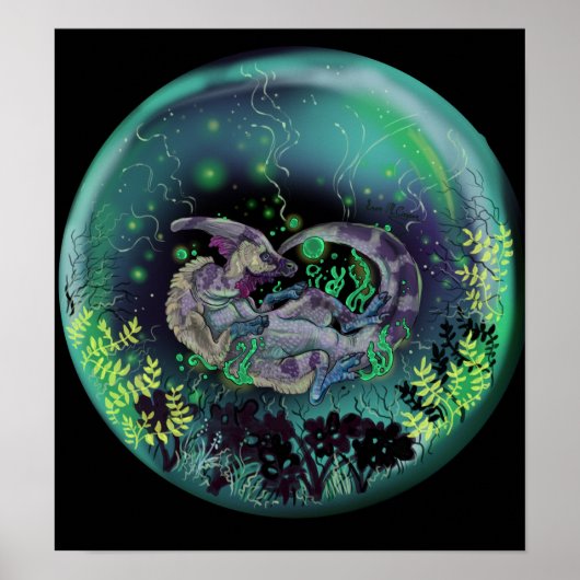 ダックビル恐竜ポスター ポスター (正面)