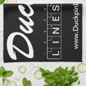 ダックピン·ライン·スコア·タオル キッチンタオル (折り畳み)