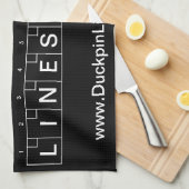 ダックピン·ライン·スコア·タオル キッチンタオル (四つ折り)