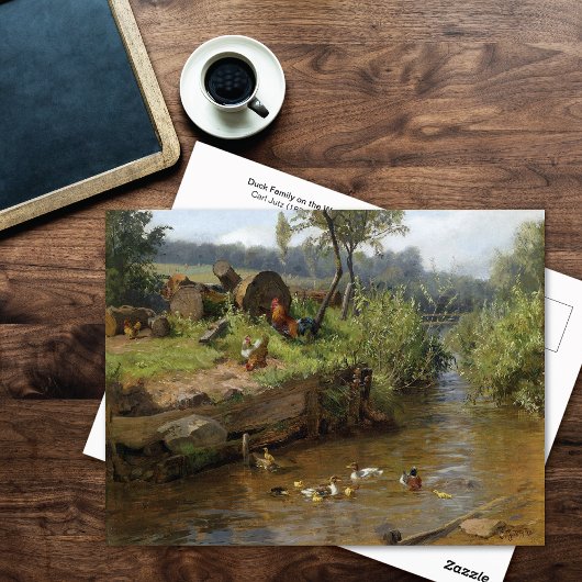 ダックファミリーオンザウェイカールジュツ ポストカード