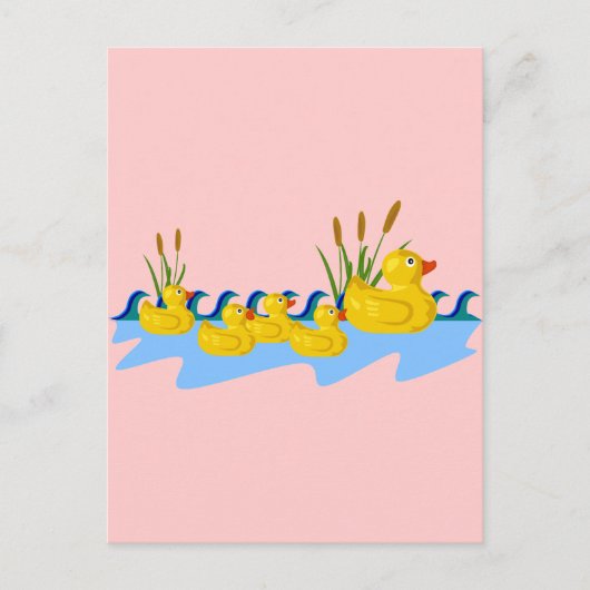 ダックファミリー ポストカード (正面)