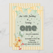 ダックファースト誕生日 招待状 (正面/裏面)