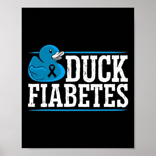 ダックフィアベテス糖尿病認識度月インスリンパン ポスター (正面)