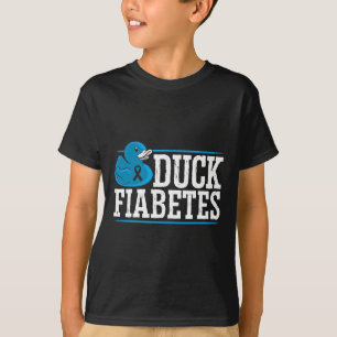 ダックフィアベテス糖尿病認識度月インスリンパン Tシャツ