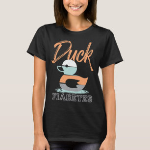 ダックフィアベテス糖尿病認識度 Tシャツ