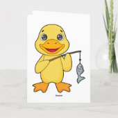 ダックフィッシング用フィッシングロッド カード (裏面)