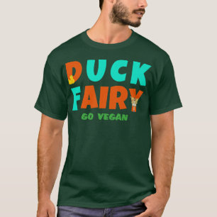 ダックフェアリー行くビーガン Tシャツ