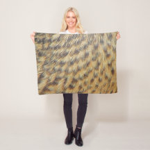 ダックフェザーパターン金ゴールドブラウンアニマルプリント