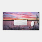 ダックブラインドの日の出 デスクマット (キーボード&マウス)