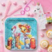 ダックプールパーティーとドリンク！ ペーパープレート (パーティー)