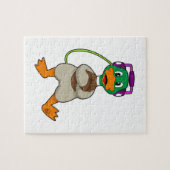 ダックヘッドフォン音楽 ジグソーパズル (横)