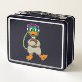 ダックヘッドフォン音楽 メタルランチボックス (裏面)