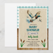 ダックベビーシャワー招待状 招待状 (正面/裏面)