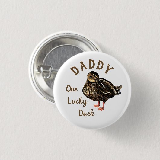 ダックボタン 缶バッジ (正面&裏面)