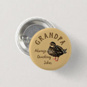 ダックボタン 缶バッジ (正面&裏面)