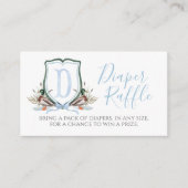 ダックボーイ赤ちゃんシャワーおむつラッフル エンクロージャーカード (正面)