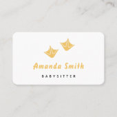 ダックポーベビーシッターミニマル名刺 名刺 (正面)
