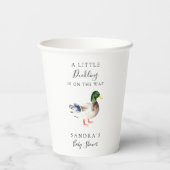 ダックマラードベビーシャワーリトルアヒルシンプル 紙コップ (裏面)