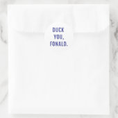 ダックユーおもしろいフォン政治的トランプ ラウンドシール (バッグ)