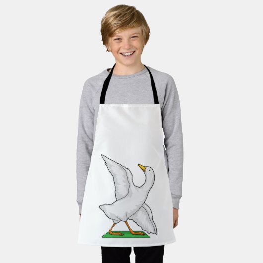 ダックヨガメディテーションフィットネス エプロン (着用した状態)