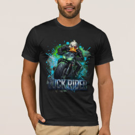 ダックライダー3DサイバーダックバイクTシャツ Tシャツ