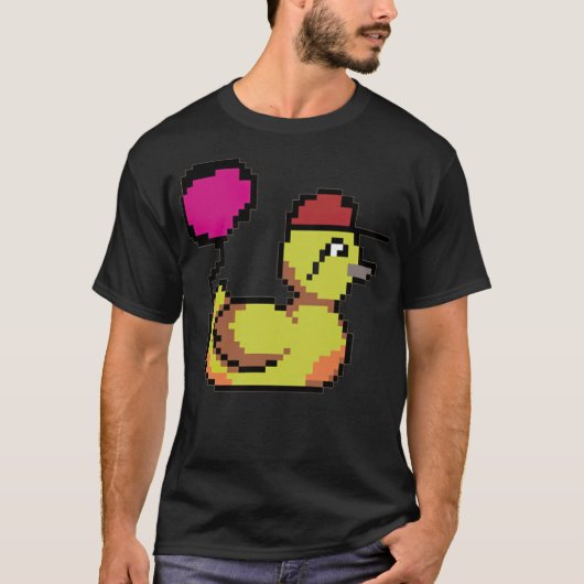 ダックライフ 黒 黒ラボ Tシャツ (正面)