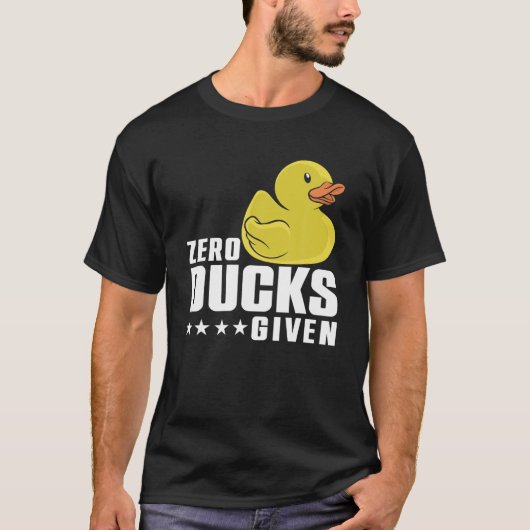 ダックラバーおもしろいダックゼロダック与えキッズ Tシャツ (正面)