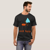 ダックラブラドールプリント犬 Tシャツ (正面フル)