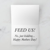 ダックリおもしろいングマザーズデイカード カード (内部)