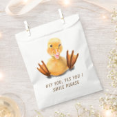 ダックリよくはしゃぐングウィンク好意バッグスマイル漫画 フェイバーバッグ (クリップ留めされた状態)