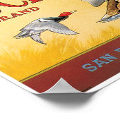 ダックレモンサンディマスロサンゼルスカウンティカリフォルニア ポスター (角)