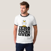 ダック与えおもしろいTシャツティーなし Tシャツ (正面フル)