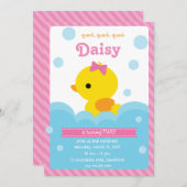 ダック招待状/ラバーダック招待状 招待状 (正面/裏面)
