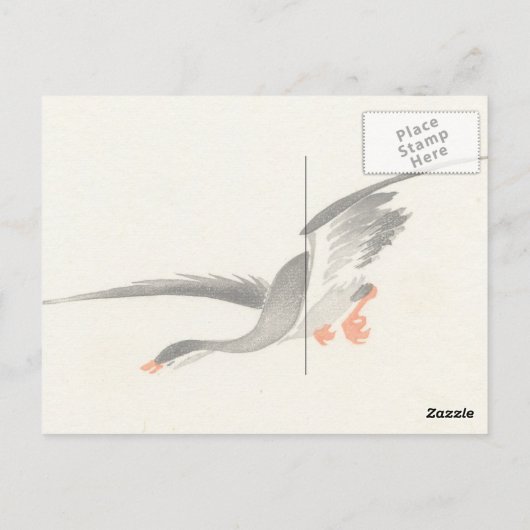 ダック日本のヴィンテージはがき ポストカード (裏面)