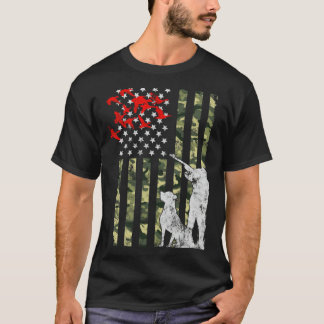 ダック狩りアメリカンカモウUSAバスルーム  Tシャツ