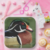 ダック狩りデコールウッドダック紙プレート ペーパープレート (パーティー)