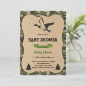 ダック狩りパーティーテーマ案内カード 招待状 (スタンド正面)