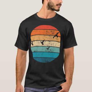 ダック狩りラブラドルプリントボクサー  Tシャツ