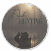 ダック狩りロゴシール シール (正面)