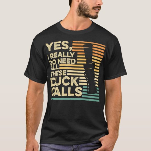 ダック狩り引用文の水鳥ハンターラブラダー Tシャツ (正面)
