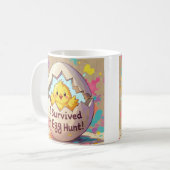 ダック生き延びザイースター卵狩り コーヒーマグカップ (正面左)