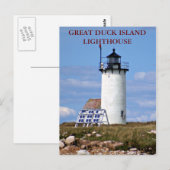 ダック素晴らしアイランドライトハウスメインポストカード ポストカード (正面/裏面)
