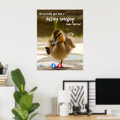 ダック素晴らしス実在ステートマーケティング ポスター (ホームオフィス)