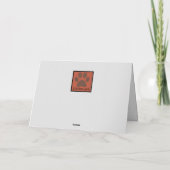 ダック色彩の鮮やかスフントグリーティングカード カード (裏面)