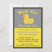 ダック誕生日招待状 招待状 (正面)